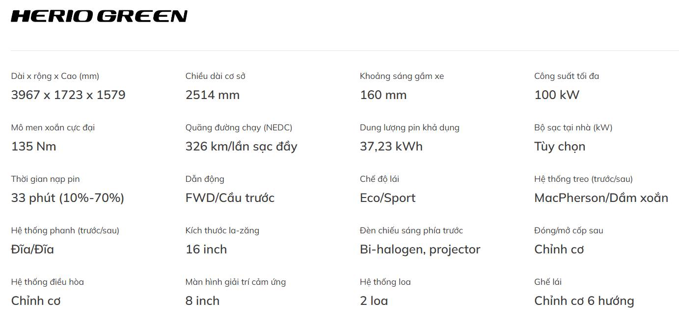 Thông số kỹ thuật